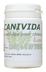 CANIVIDA Chat/chien. Traitement anti-âge. 100 comprimés